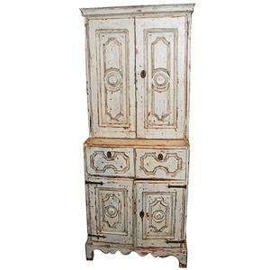 18th CenturyPainted and Carved Cabinet